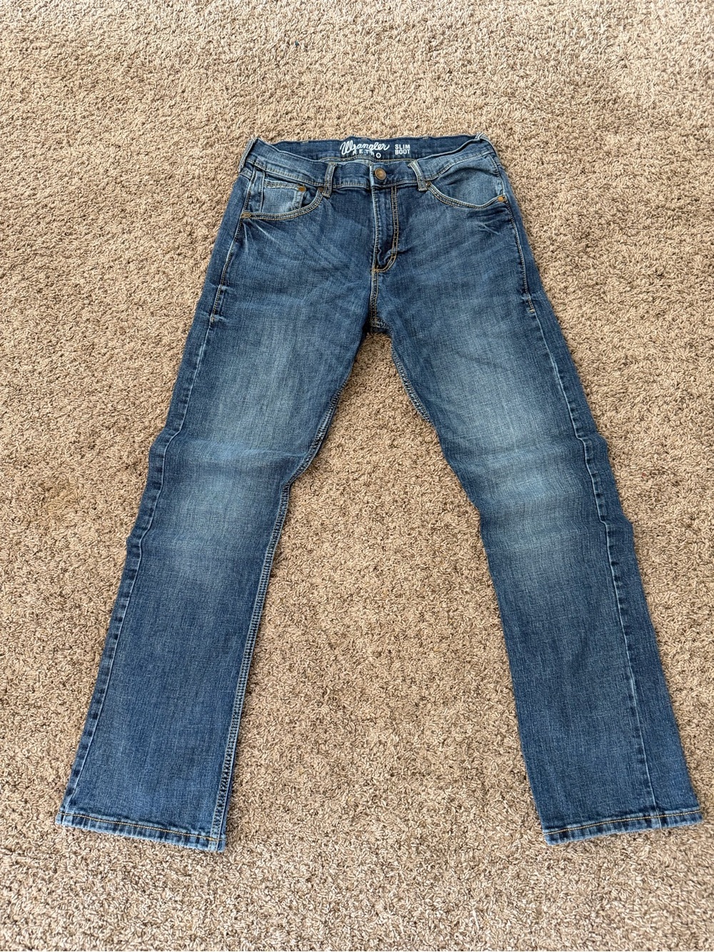 Wrangler Men’s Medium Blue Straight Jeans
